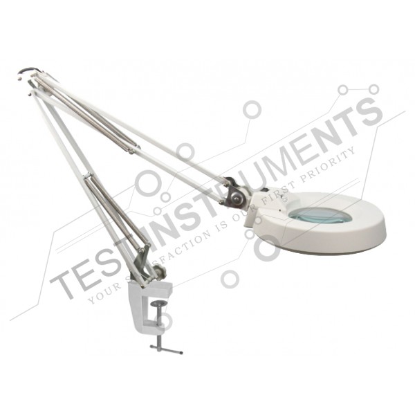 LT86A Magnifying Lamp Table-Clamping Folding Arm 10x Glass